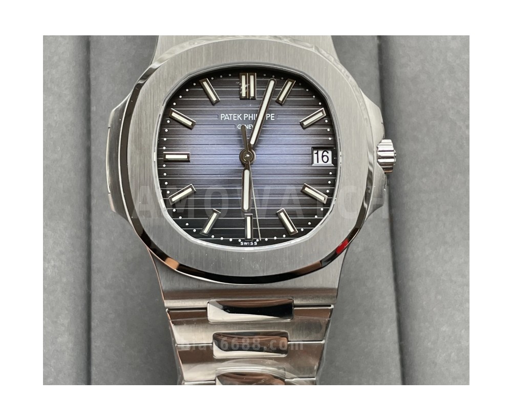 PPF공장 파텍필립 노틸러스 블루 텍스처 다이얼 SS 브레이슬릿 40mm 5711