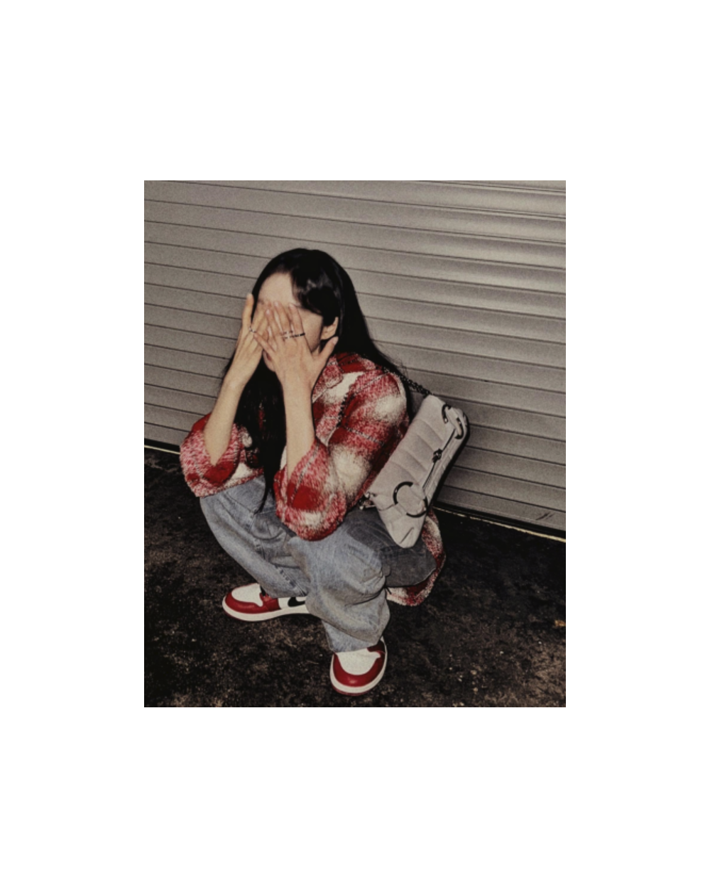 [이청아 PICK] 구찌 홀스빗 체인 미디엄 숄더백 화이트