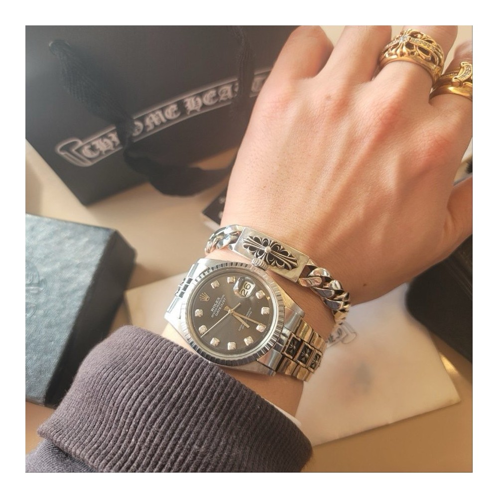 Chrome Hearts 크롬하츠 베이비 대거 플로럴 믹스 아이디 팔찌