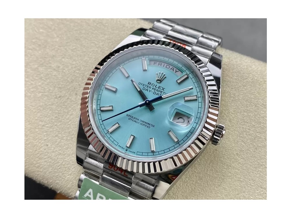 ARF공장 롤렉스 데이데이트 아이스블루 바인덱스 다이얼 화이트골드 40mm m228236