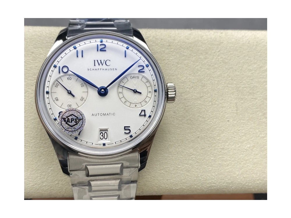 APS공장 IWC 포르투기저 세븐데이즈 화이트골드 화이트 다이얼 SS 브레이슬릿 42mm IW501702