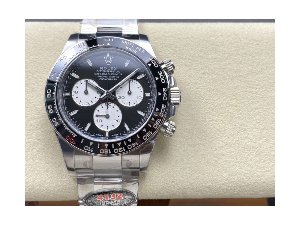 클린공장 롤렉스 데이토나 크로노그래프 블랙 다이얼 바인덱스 SS 브레이슬릿 40mm 126529