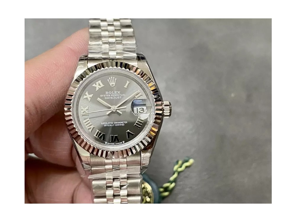 GS공장 롤렉스 레이디 데이저스트 그레이 로만 다이얼 실버 28mm 279173