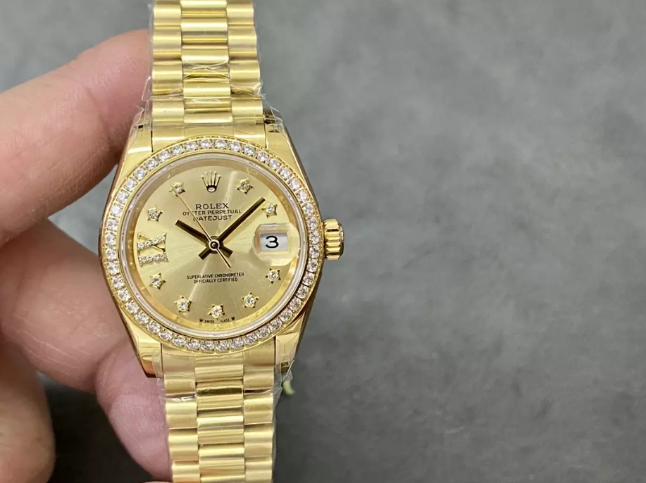 GS공장 롤렉스 레이디 데이저스트 YG 다이얼 다이아 베젤 로즈골드 28mm 279173