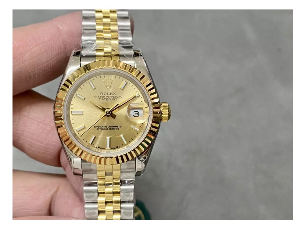 GS공장 롤렉스 레이디 데이저스트 YG 다이얼 콤비 28mm 279173