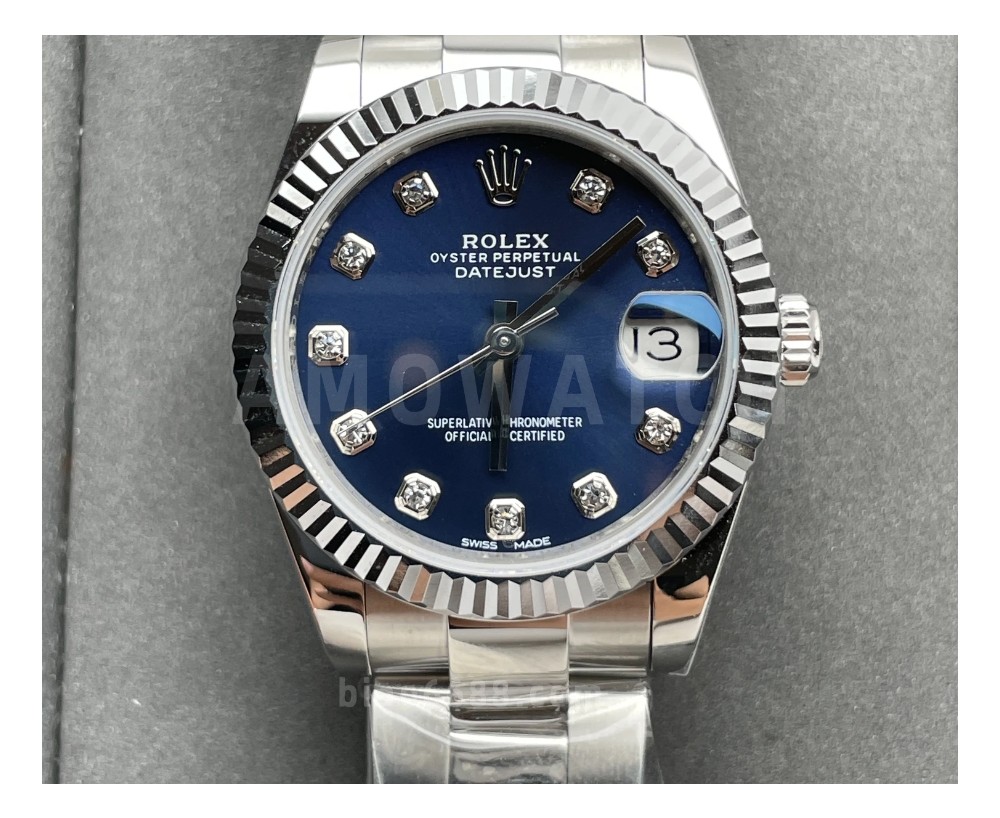 A+공장 롤렉스 여성용 데이저스트 블루 다이얼 10P 다이아 오이스터 스틸 31mm 278274