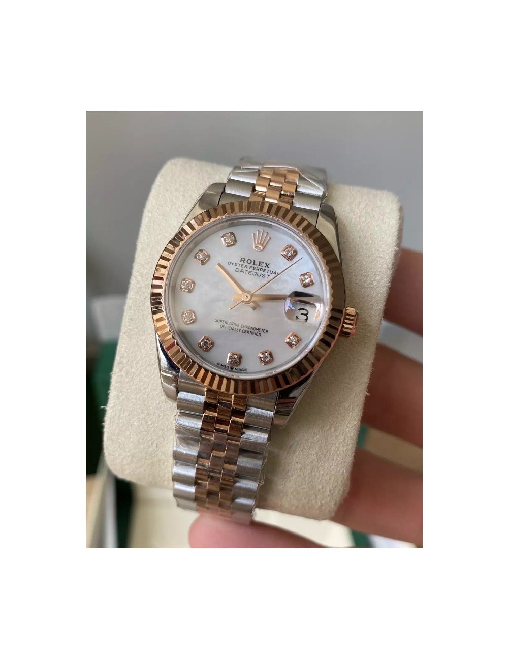 A+공장 롤렉스 여성용 데이저스트 MOP 다이아몬드 다이얼 콤비 SS/RG 31mm 278271