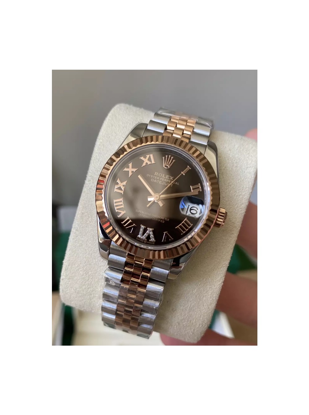 A+공장 롤렉스 여성용 데이저스트  블랙 로만 다이얼 콤비SS/RG 31mm 278271