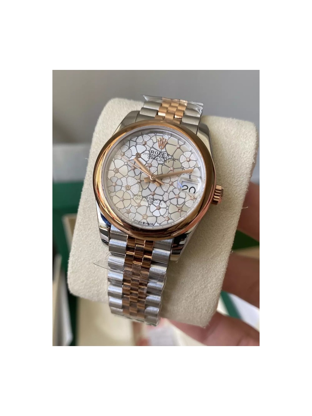 A+공장 롤렉스 여성용 데이저스트 플로럴 다이아몬드 다이얼 콤비 SS/RG 31mm 278241