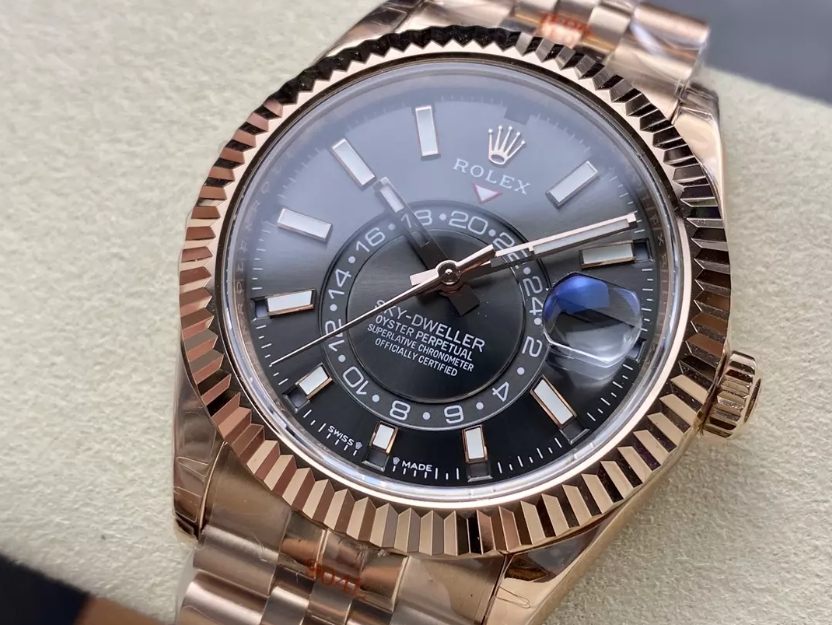 롤렉스 스카이드웰러 그레이 다이얼 로즈골드 금통 쥬빌레 42mm 336935