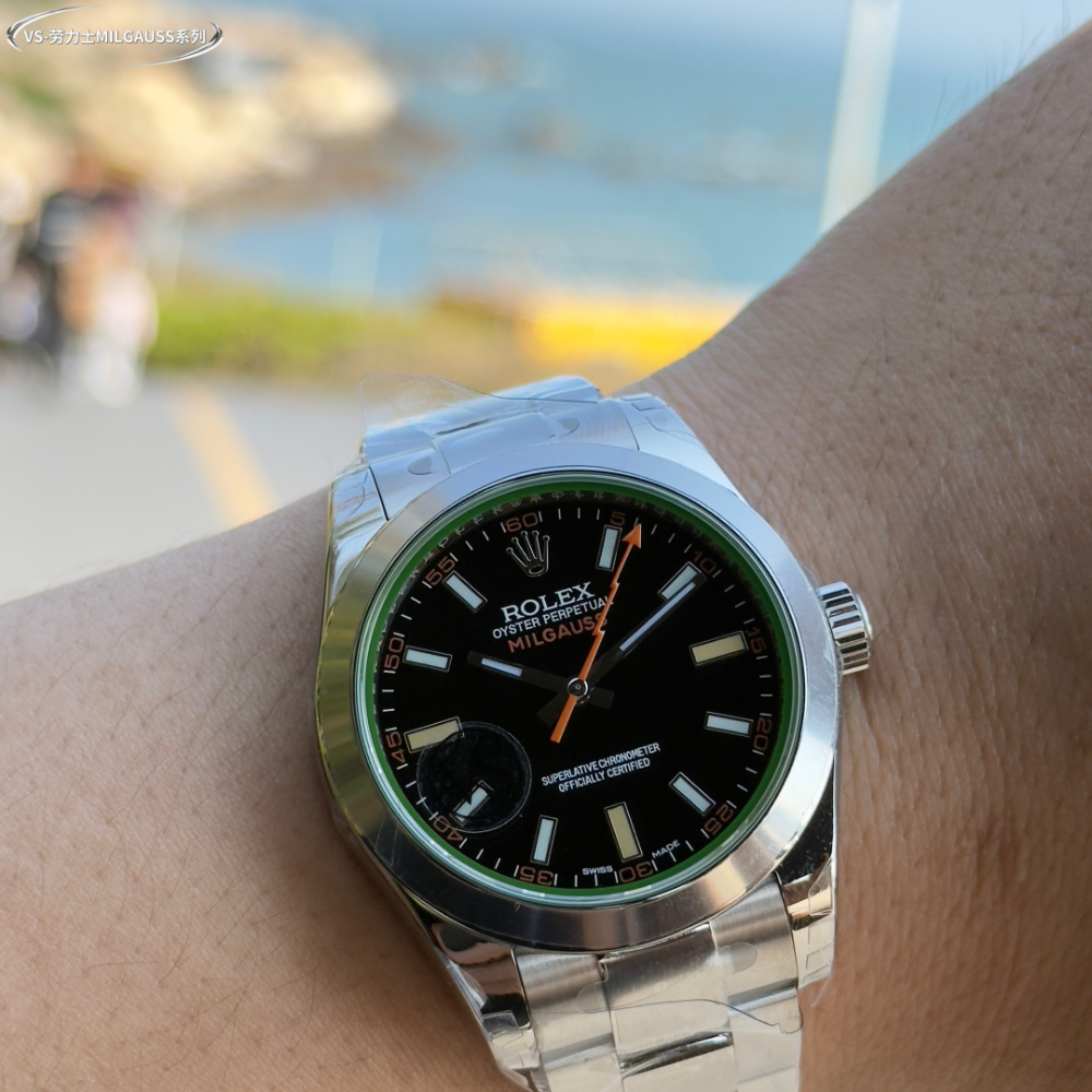 VS공장 롤렉스 밀가우스 검판 다이얼 SS 브레이슬릿 40mm 116400