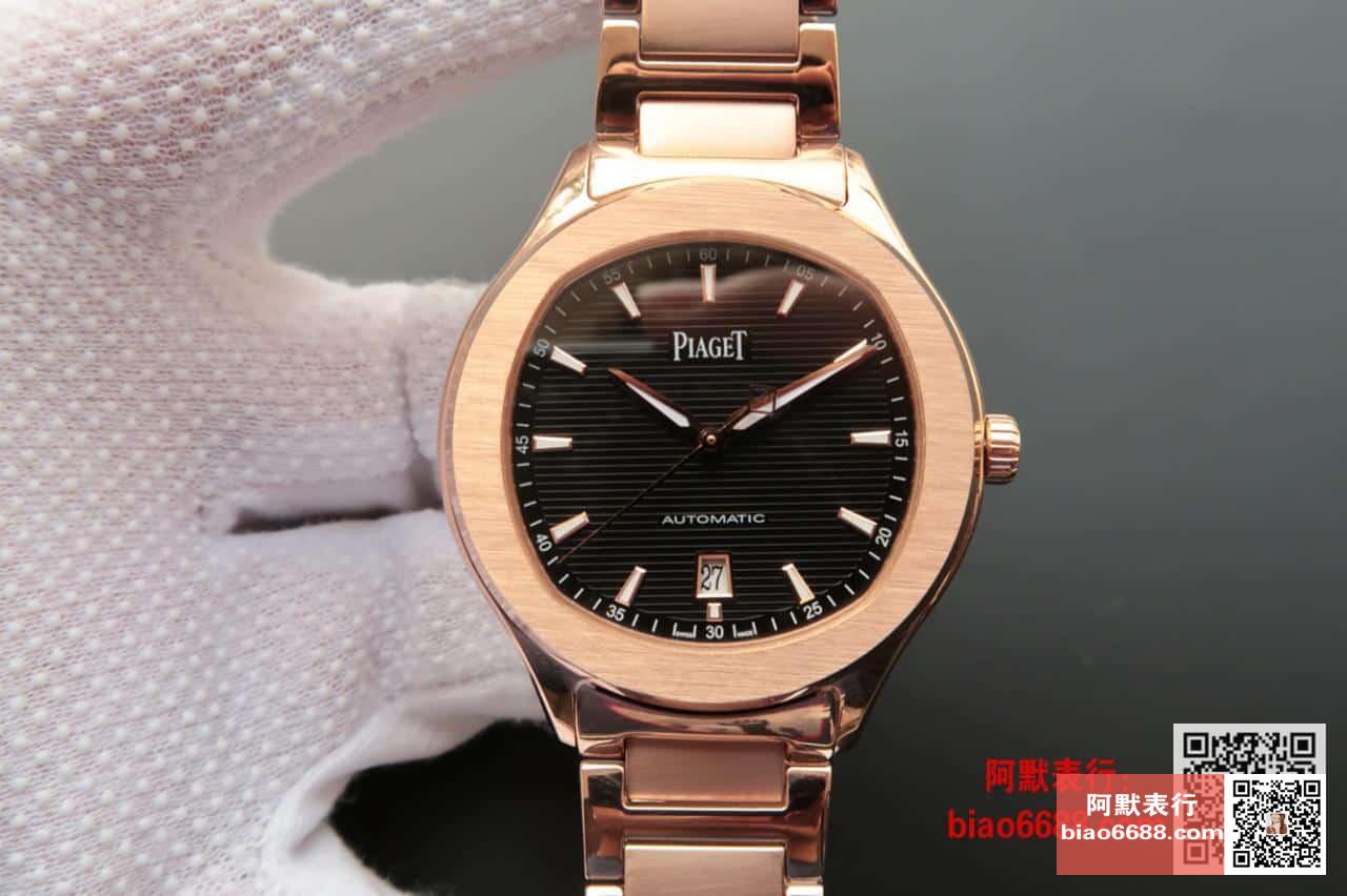 피아제 POLO 데이트 블랙 다이얼 로즈골드 금통 42mm G0A41003