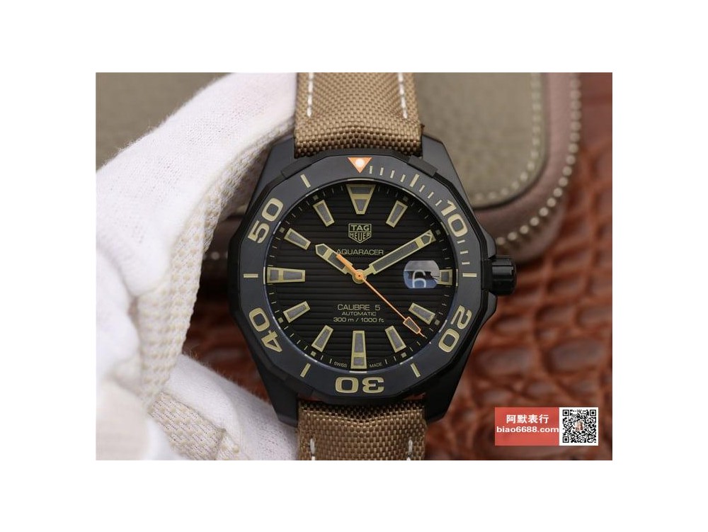 V6공장 태그호이어 아쿠아레이서 세라믹 베젤 다이빙 워치 43mm WAY208C.FC6383