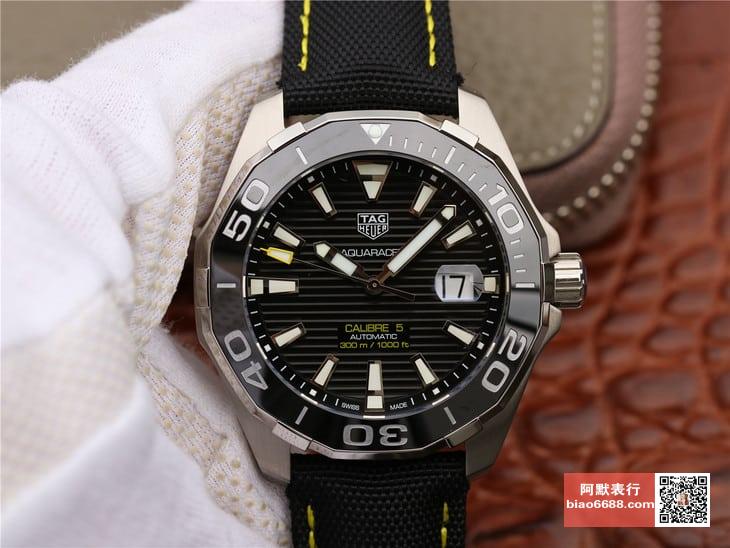 태그호이어 아쿠아레이서 세라믹 베젤 다이빙 워치 43mm WAY201A.FT6142