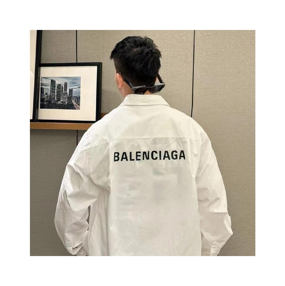 발렌시아가 오버사이즈 셔츠 화이트