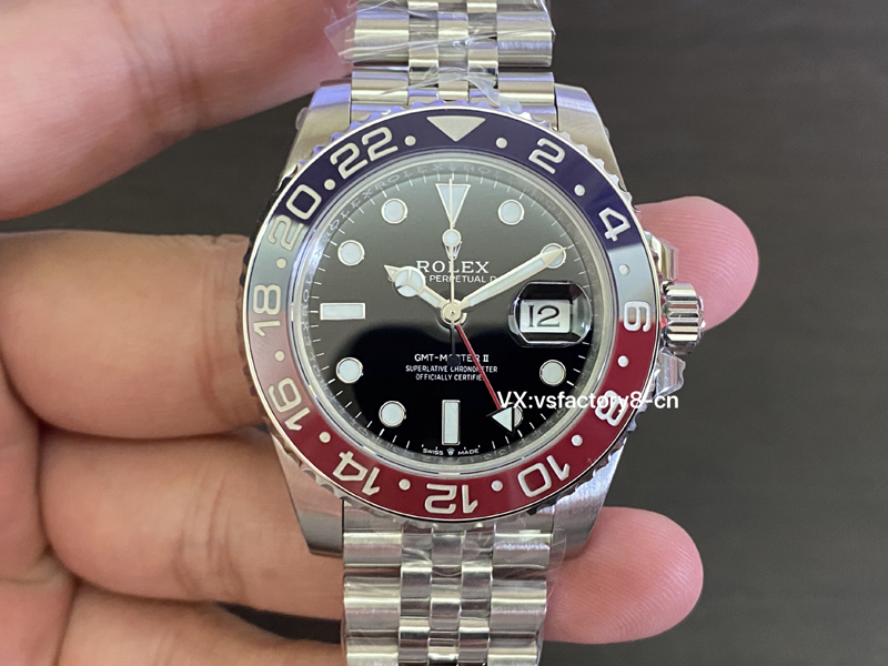 VS공장 롤렉스 GMT 마스터2 펩시걸 쥬빌레 브레이슬릿 40mm V3버전 126710 BLRO