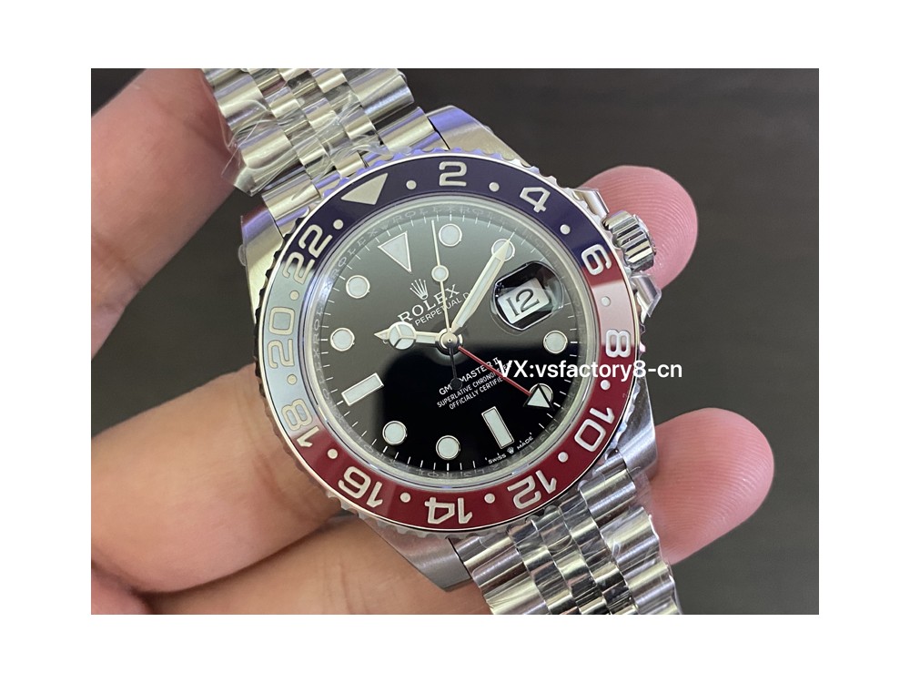 VS공장 롤렉스 GMT 마스터2 펩시걸 쥬빌레 브레이슬릿 40mm V3버전 126710 BLRO