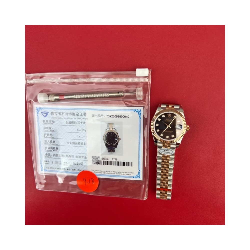 [국내배송] ARF공장 데이저스트 31mm 로즈골드 콤비 브라운 텐포 QC완료