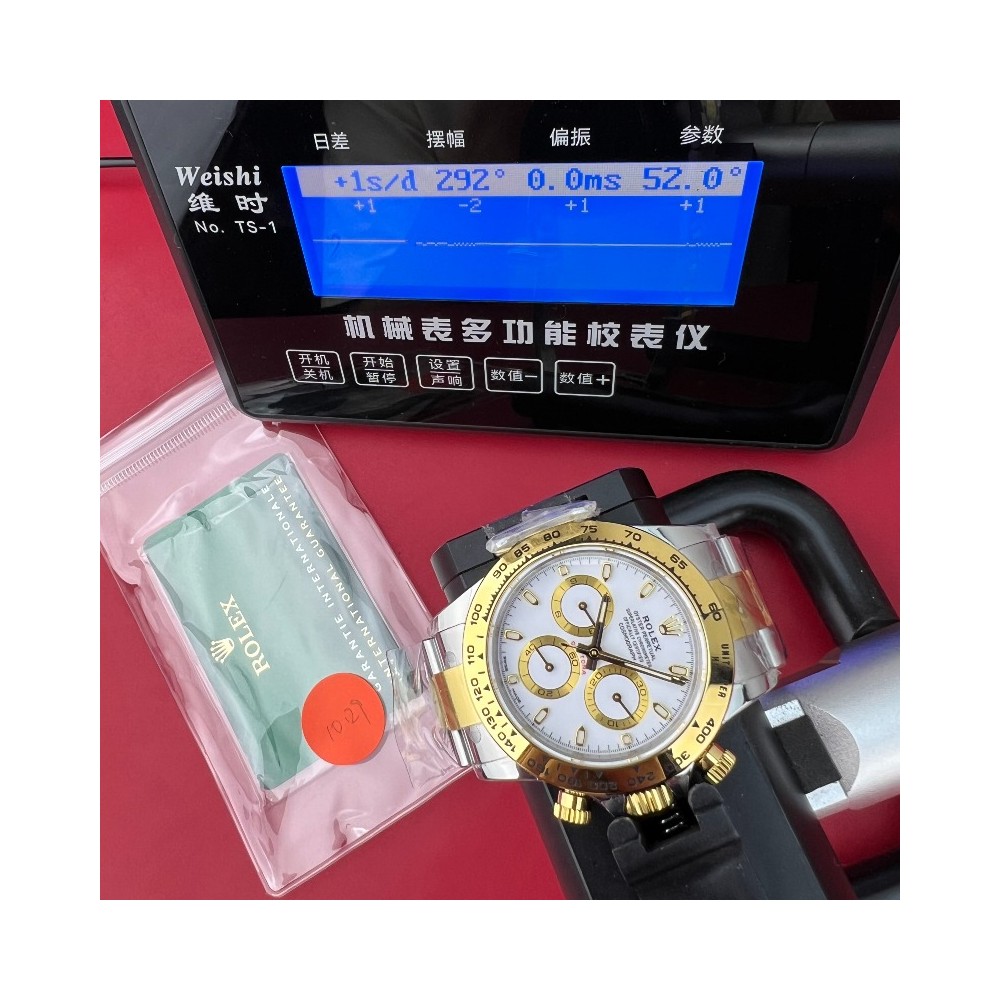 [국내배송] BT 데이토나 옐골 콤비 화이트다이얼 QC완료