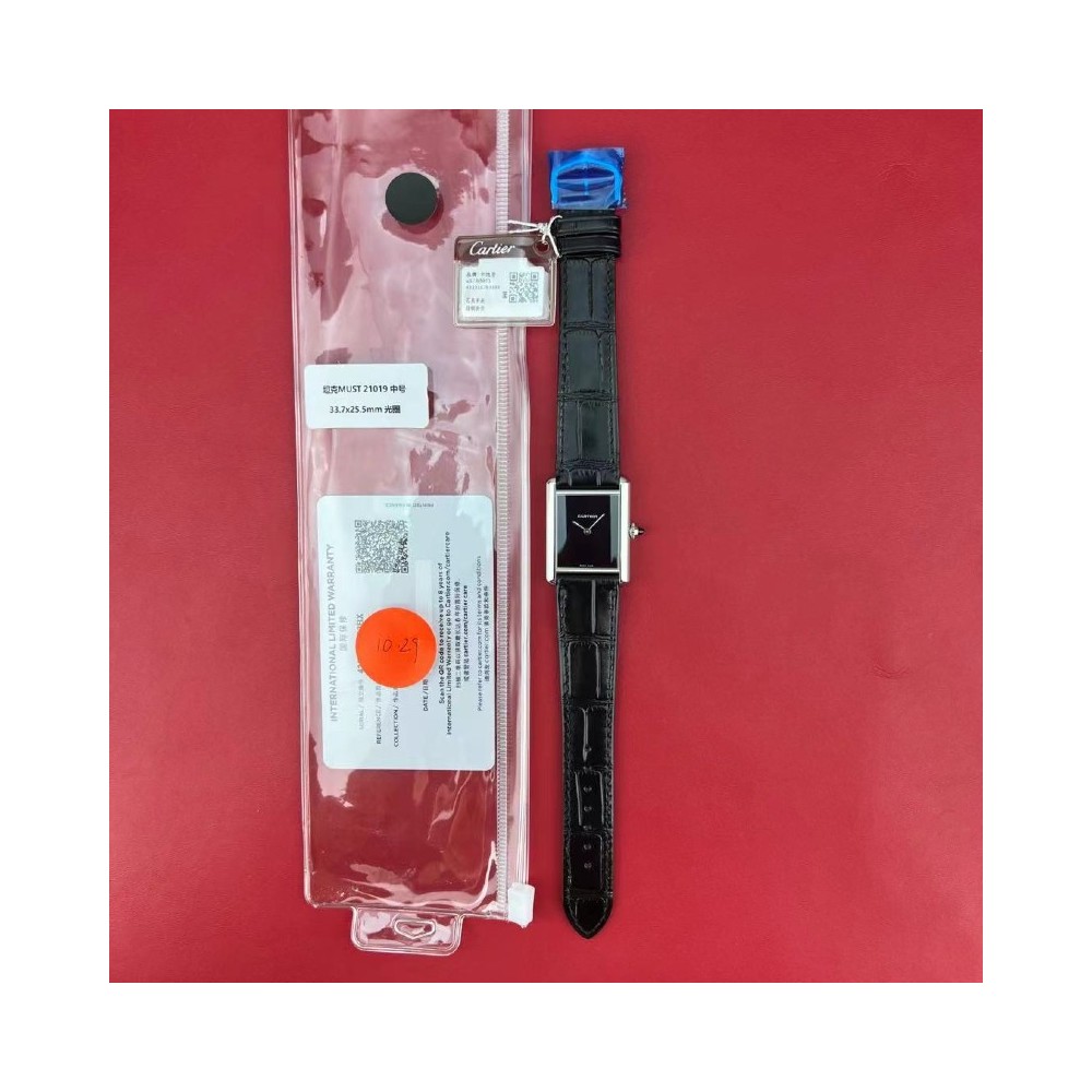 [국내배송] F1 탱크 머스트 라지 블랙다이얼 가죽스트랩 QC완료