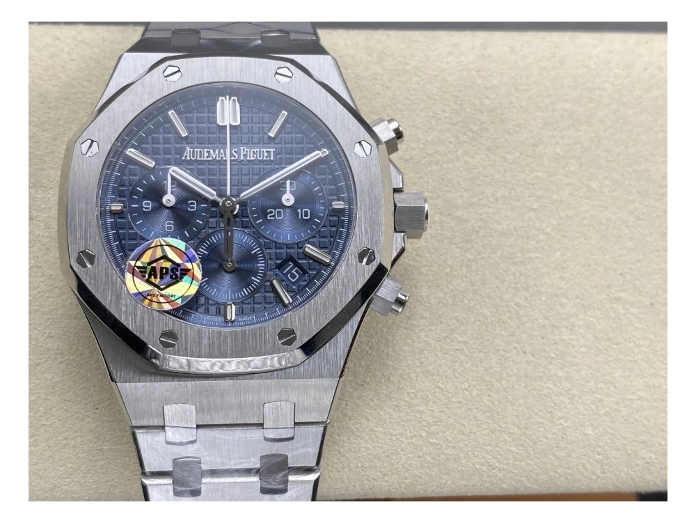 APS공장 오데마피게 로얄오크 크로노그래프 블루다이얼 SS 브레이슬릿 41mm 26715