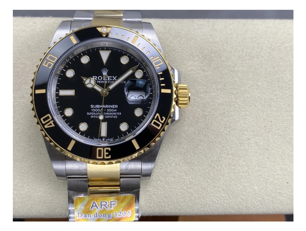 ARF공장 롤렉스 신형 서브마리너 데이트 검판 YG 콤비 41mm 최신 V2버전 126613LN