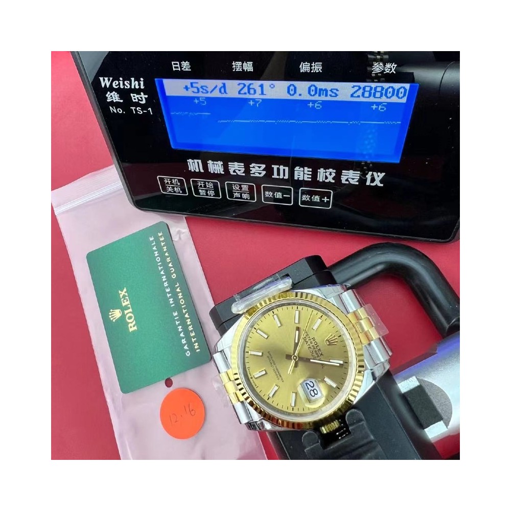 [국내배송] VS 데이저스트 36mm 옐골 콤비 골드다이얼 바인덱스 QC완료