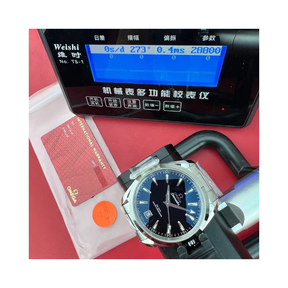 [국내배송] VS 오메가 아쿠아테라 블랙 래커 41mm QC완료