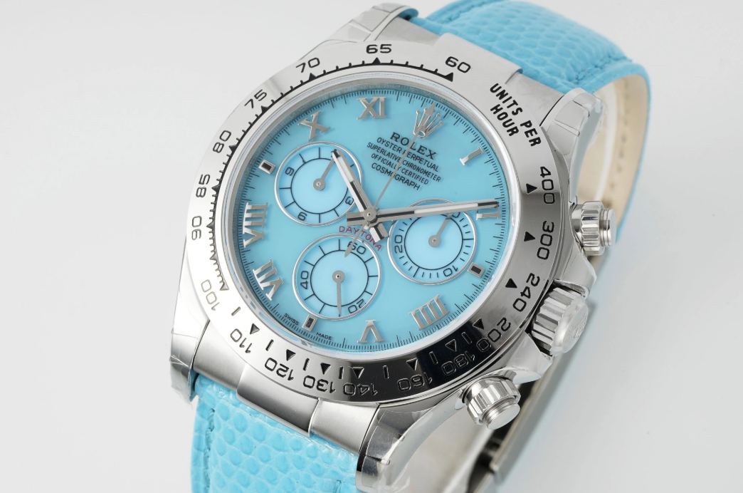 PPM공장 롤렉스 데이토나 비치 에디션 티파니 로만 다이얼 가죽 스트랩 40mm 116519
